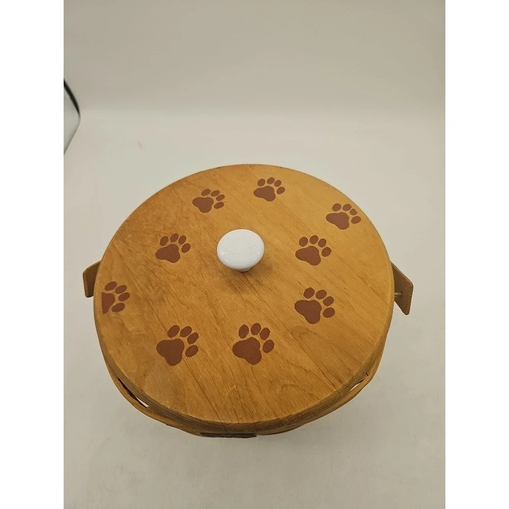 Peterboro Basket Company USA Paw Print Ice Bucket‎ Treat Holder